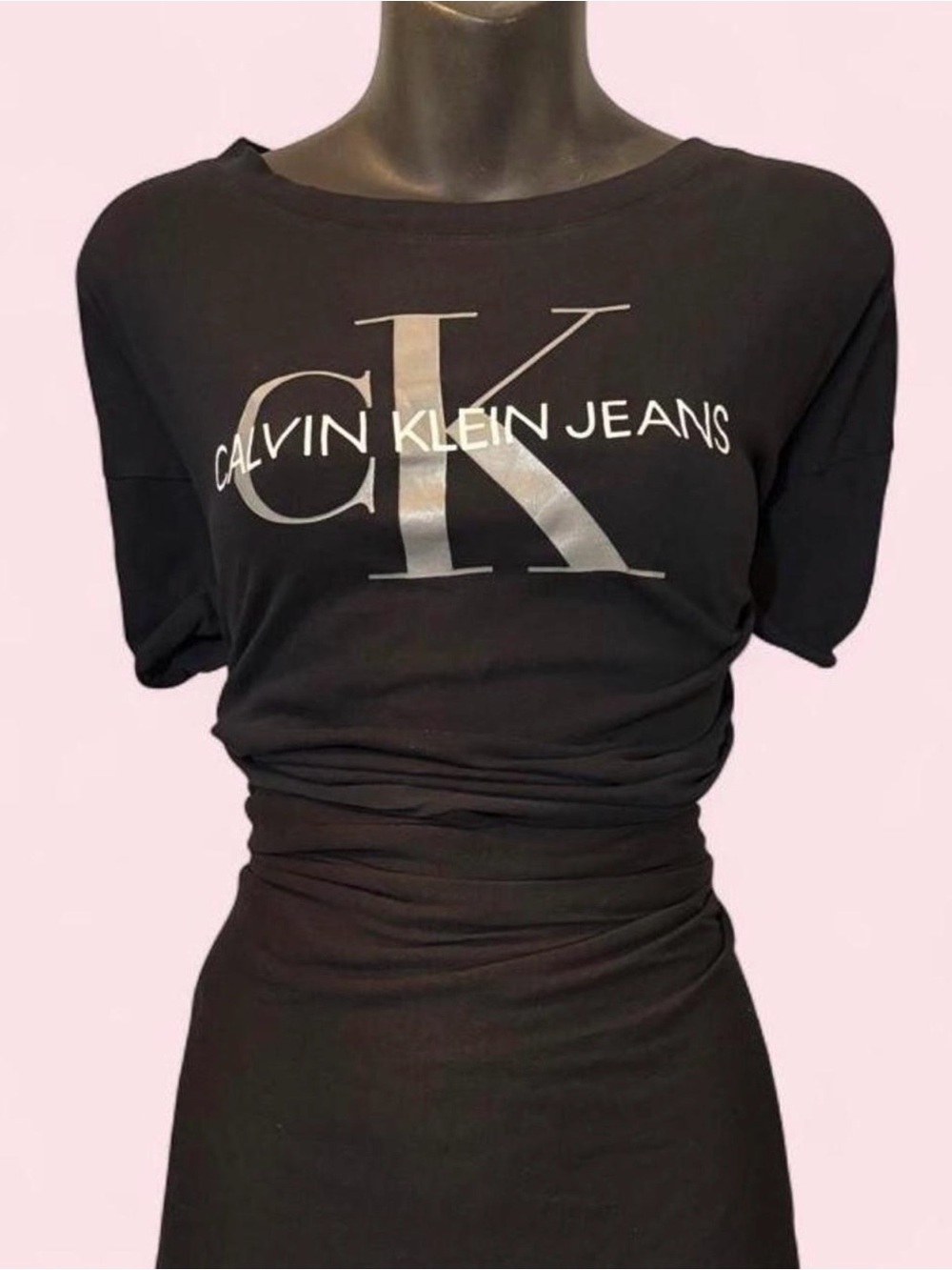 Calvin Klein Jeans Black Short Sleeve Logo Tee